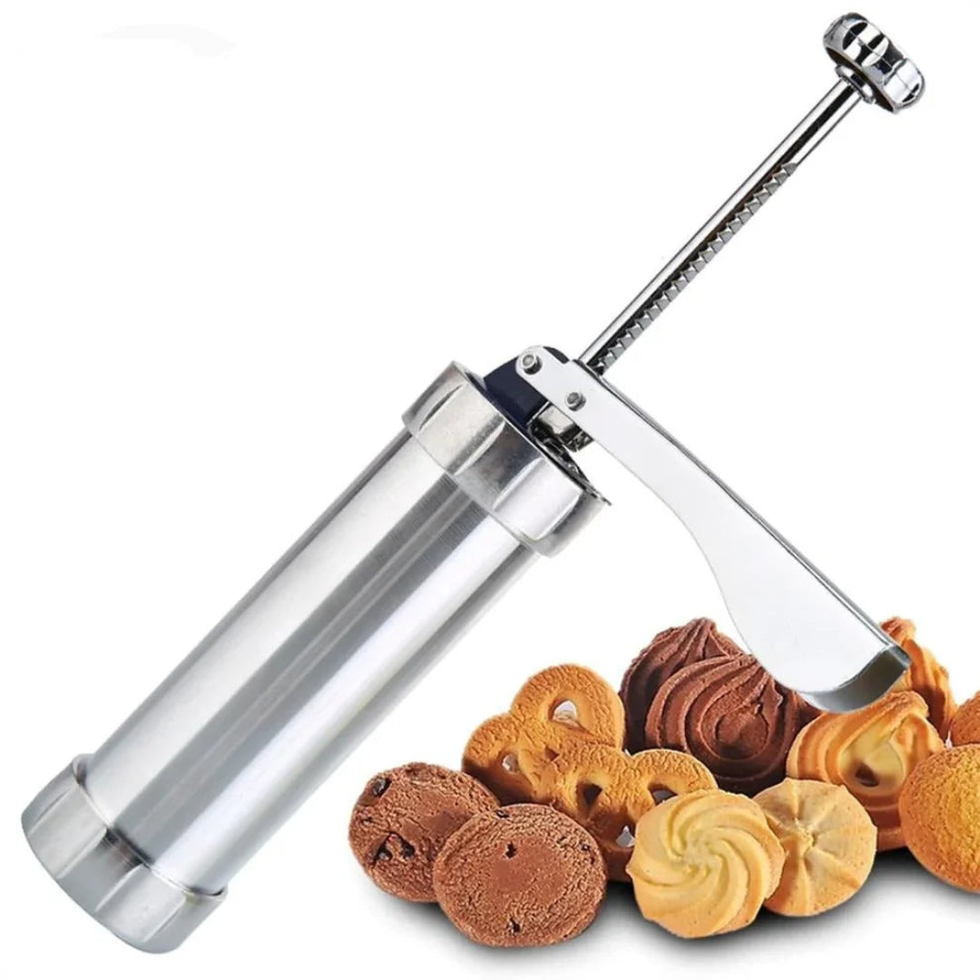 Stampo per Biscotti in Alluminio con 20 Forme e 4 Beccucci