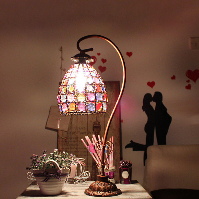 Lampada da notte elegante con collo regolabile