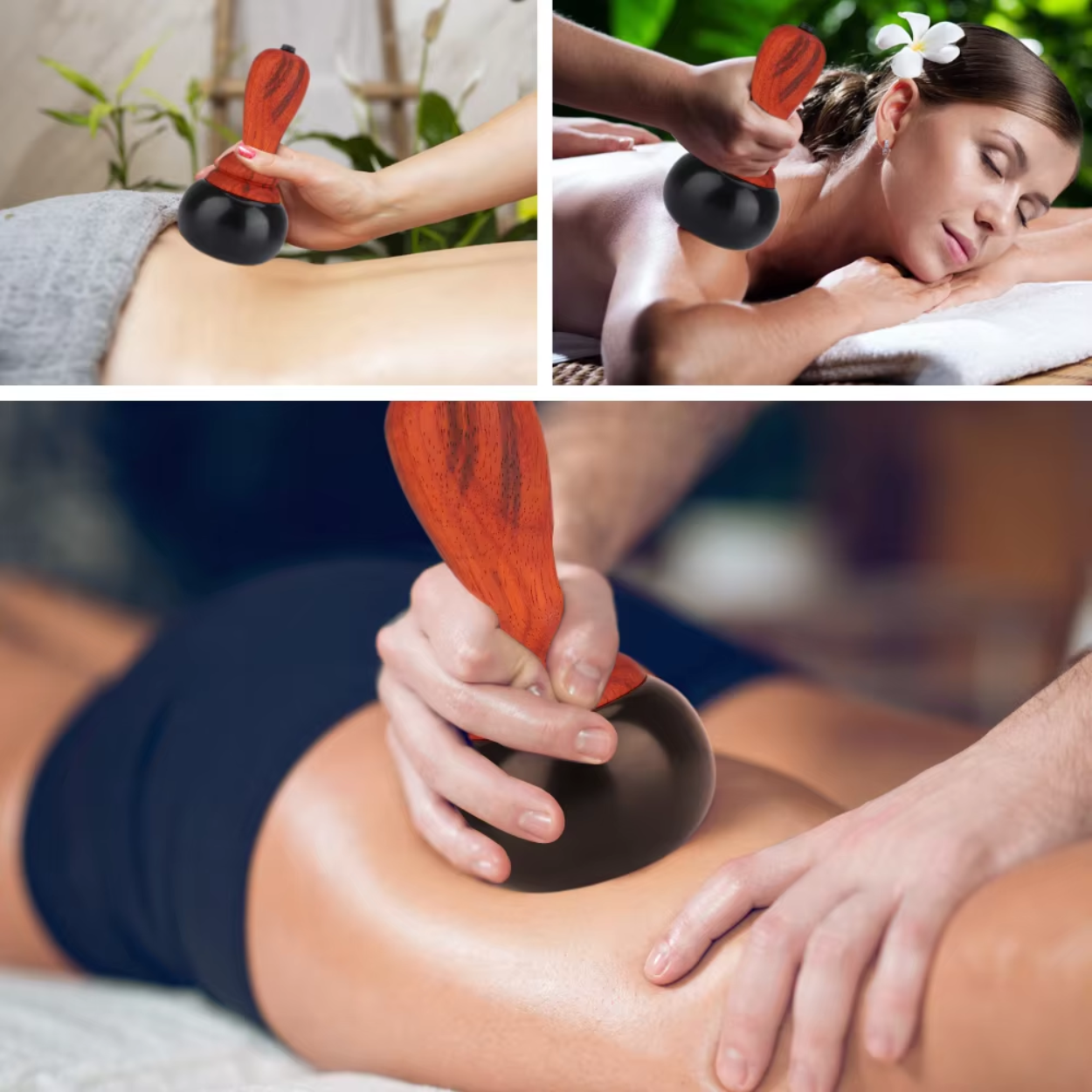 Dispositivo Elettrico Riscaldante per Massaggio Gua Sha del Viso