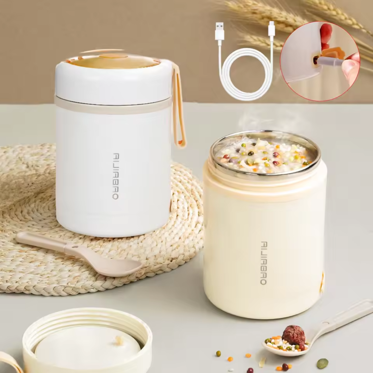 Thermos Elettrico Portatile per Pranzo