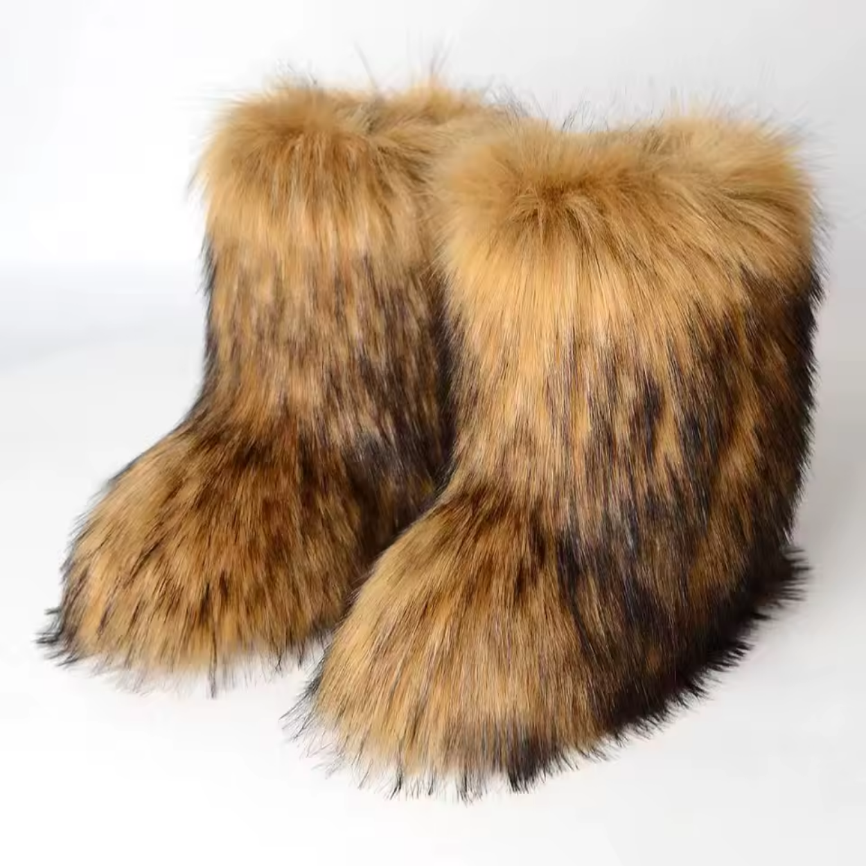 Stivali Invernali con Pelliccia Stile Retrò