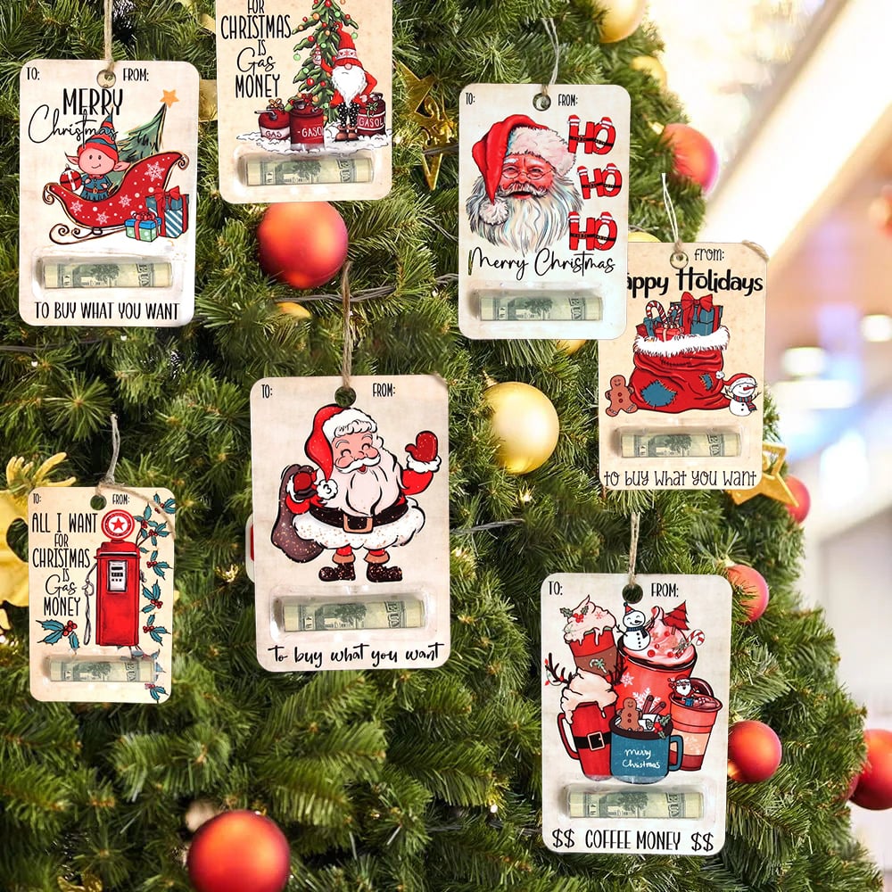 Supporto per Biglietti di Natale in Legno Rustico