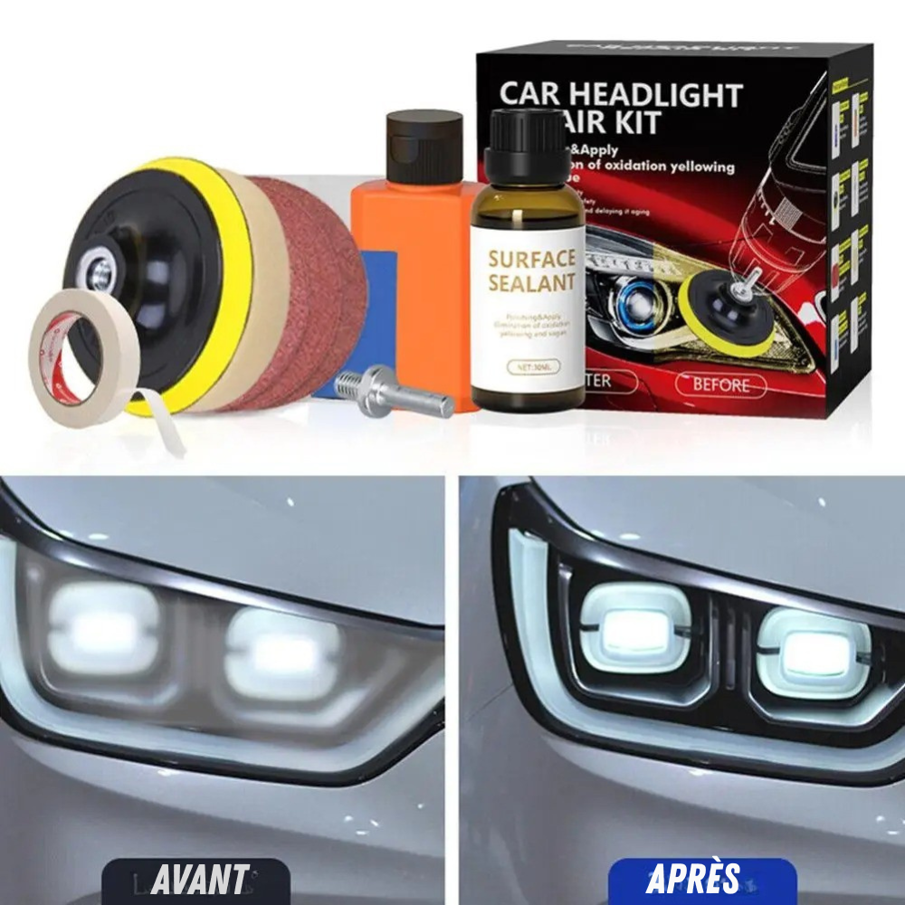 Kit di Riparazione Fari per Auto, Rinnovamento Rapido e Facile