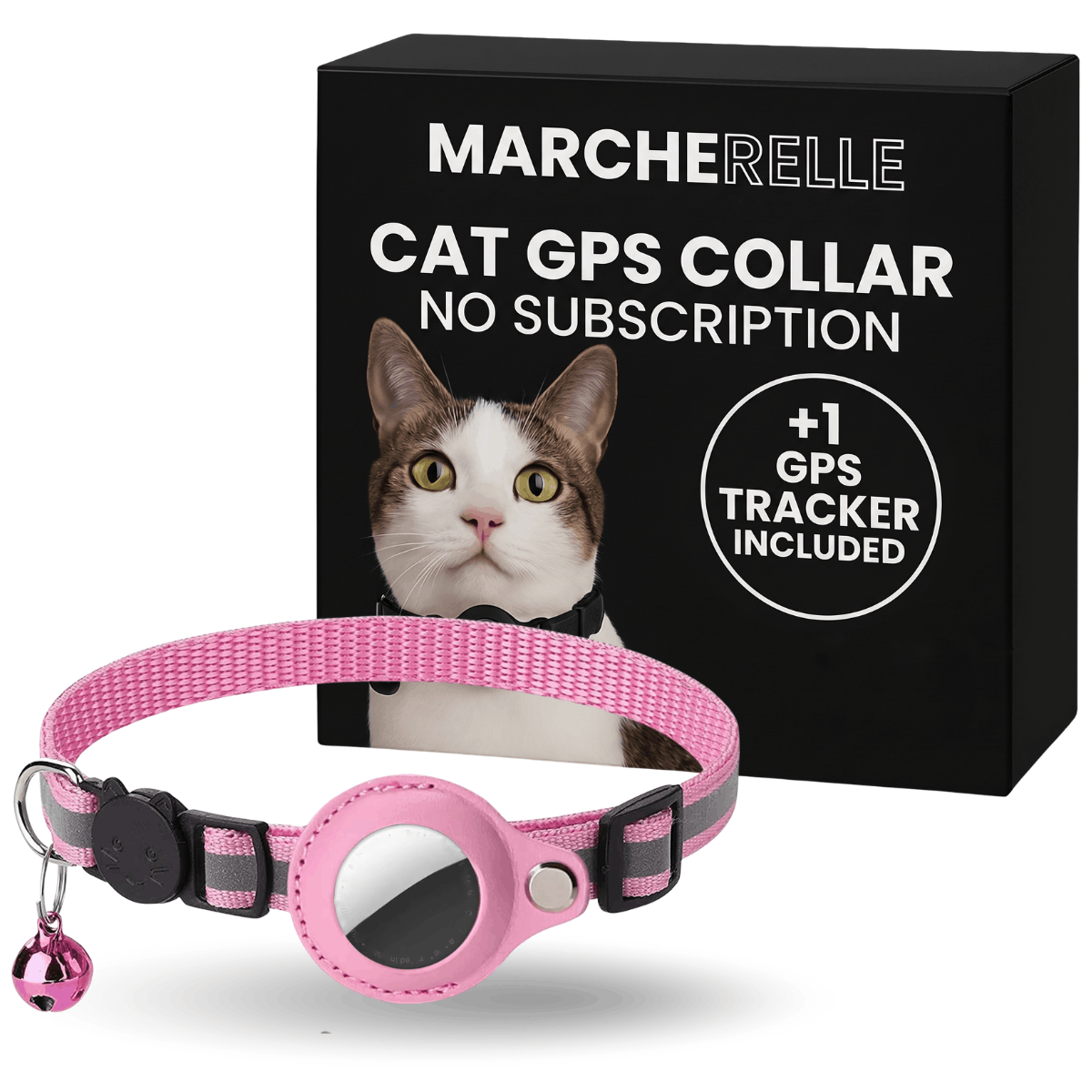Macherelle™ – Collare GPS per Gatti Senza Abbonamento | Compatibile con iOS e Android
