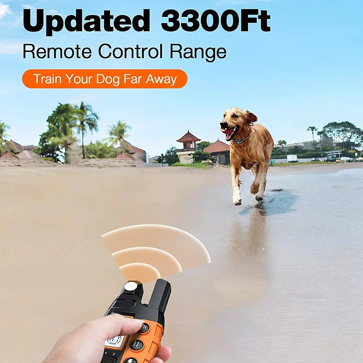 Marcherelle™ – Collier de Dressage Chien, Étanche avec 3 Modes Réglables