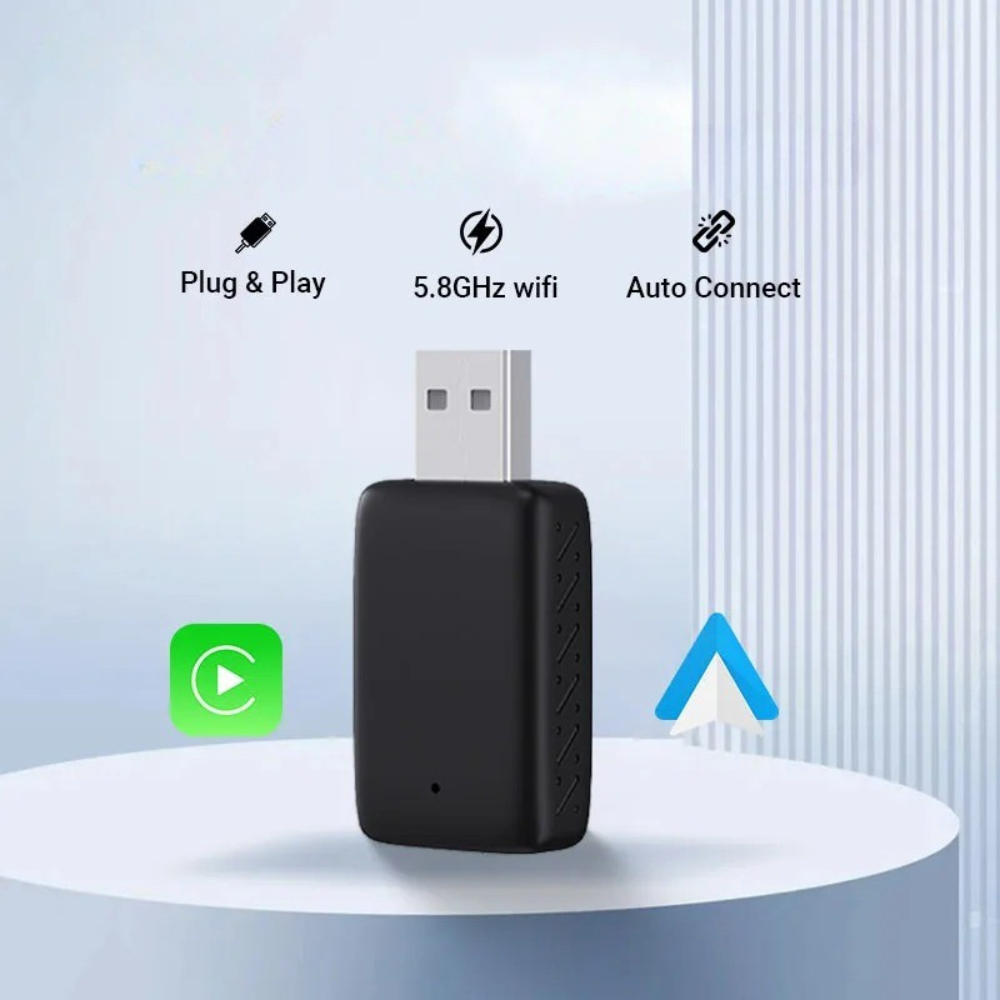 Adattatore CarPlay USB Wireless Compatto e Pratico