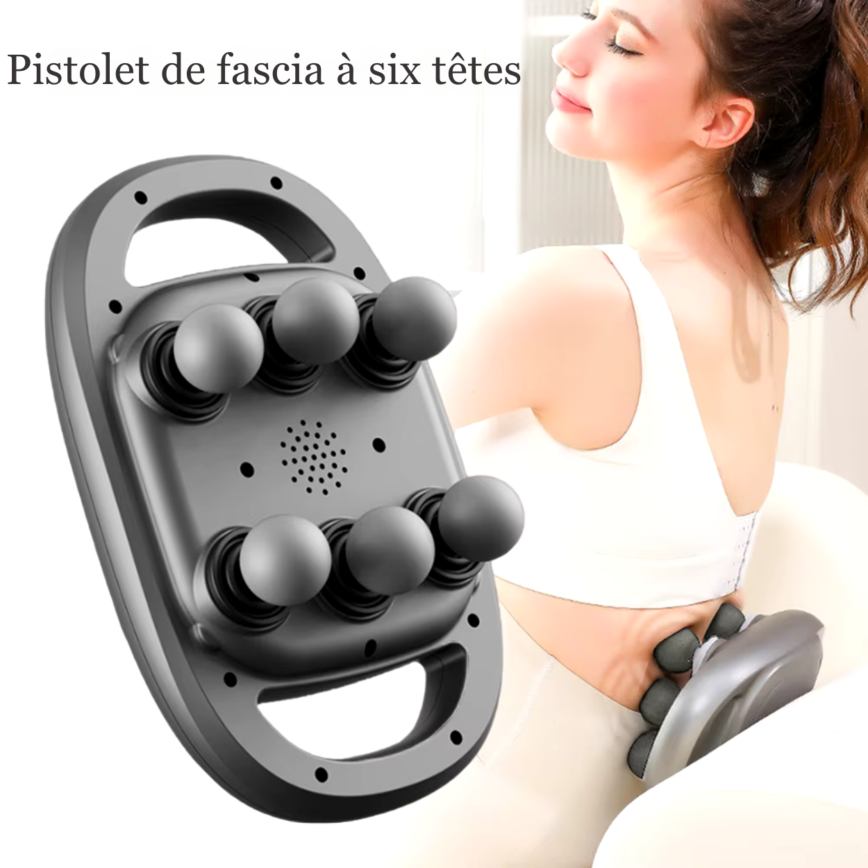 Massaggiatore Elettrico con 6 Testine Intercambiabili