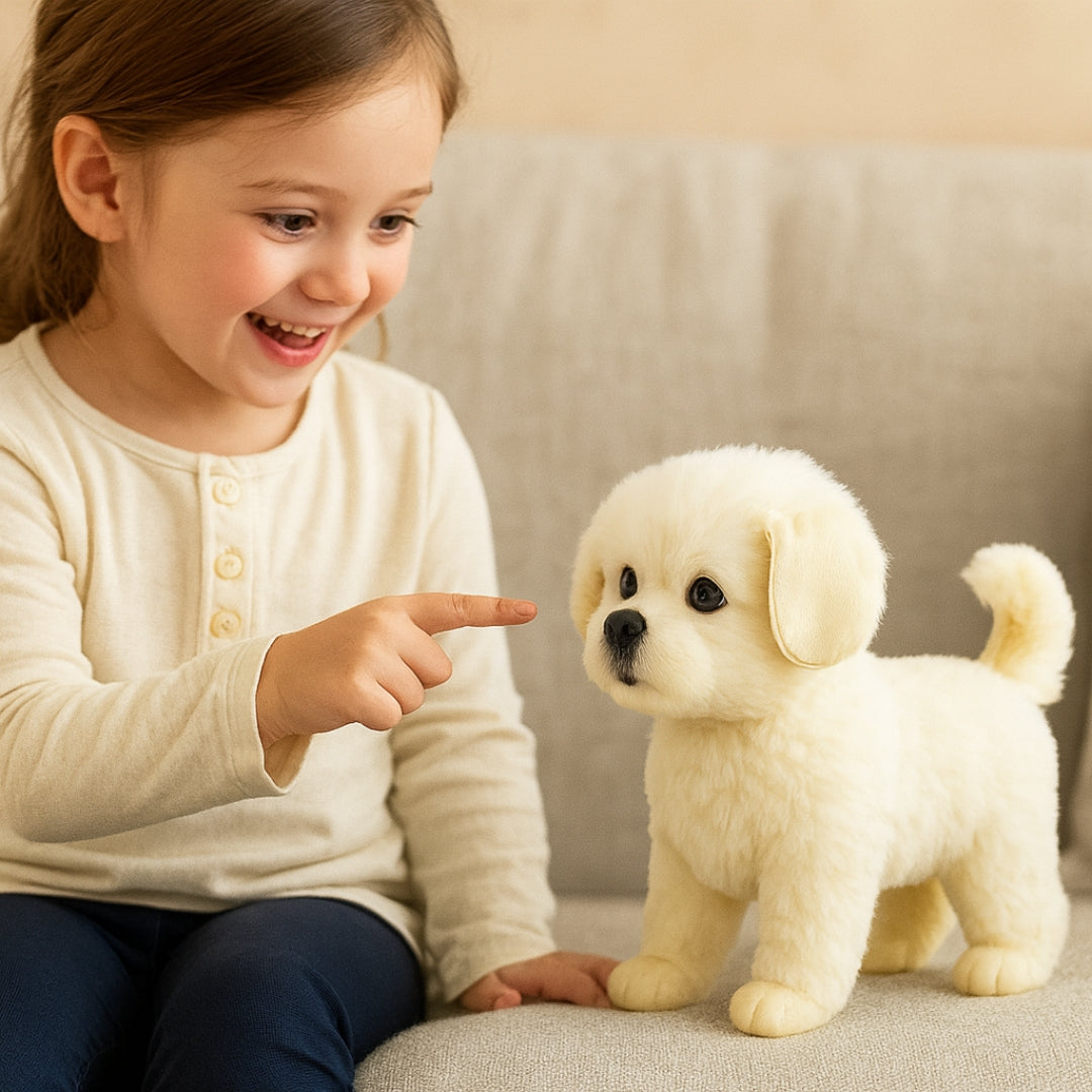Giocattolo cucciolo elettronico realistico in peluche