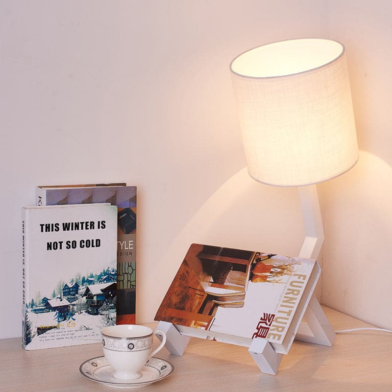 Lampada da Tavolo Design Nordico con Ripostiglio