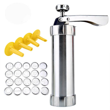 Stampo per Biscotti in Alluminio con 20 Forme e 4 Beccucci