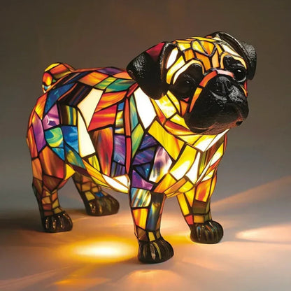 Lampada cane divertente LED colorata