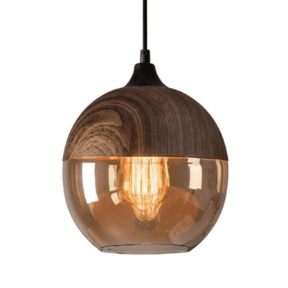 Lampada da soffitto in legno design nordico