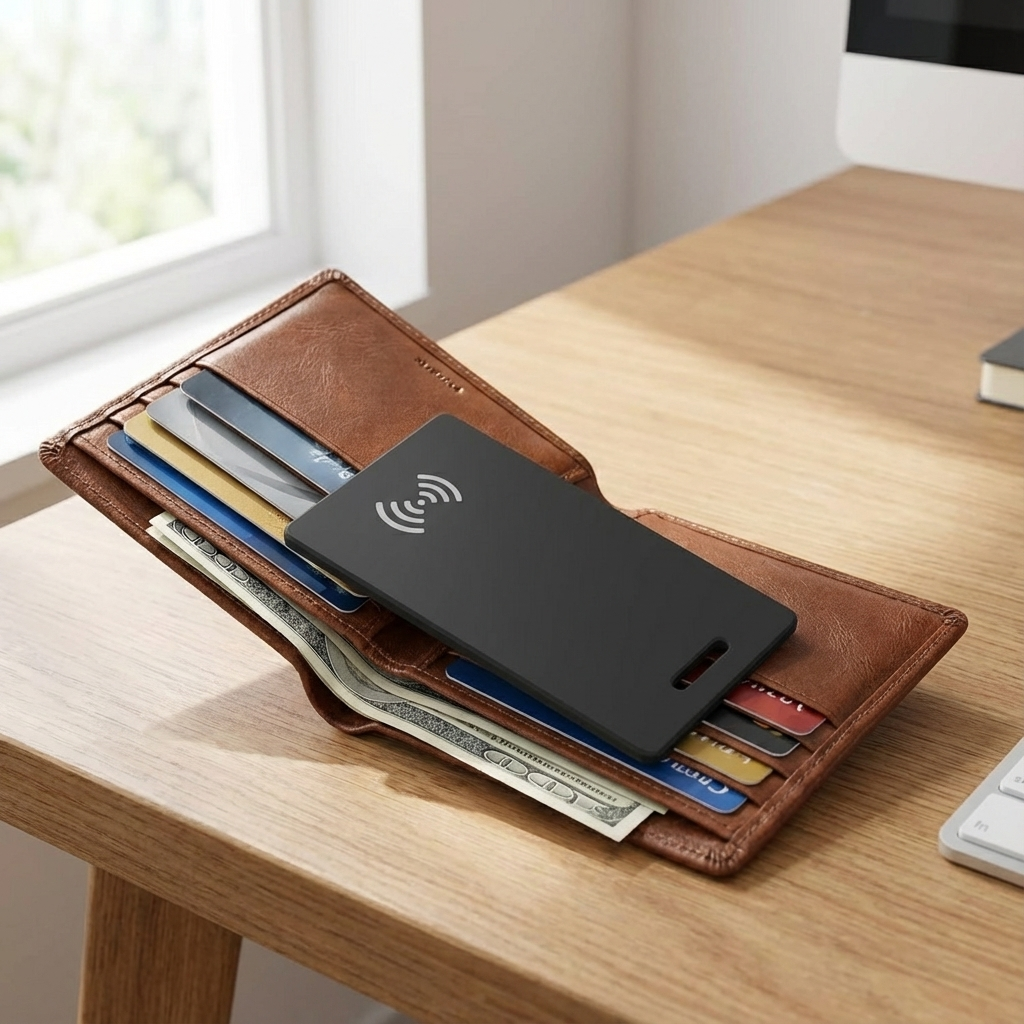 Marcherelle™ – Carta di Monitoraggio Portafoglio Ricaricabile, Compatibile con Apple Find My