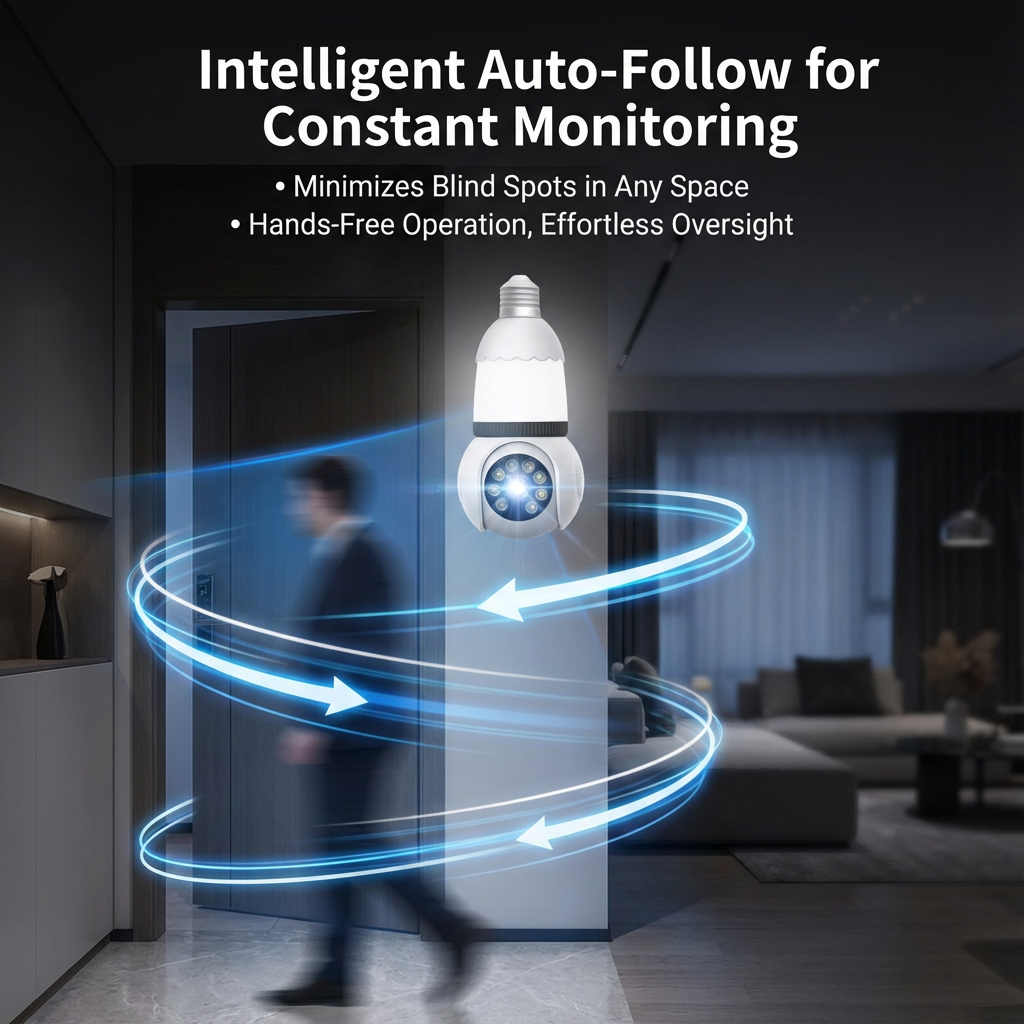 Marcherelle™ – Telecamera di Sicurezza con Lampadina LED Visione a Colori