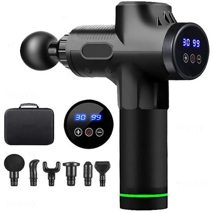 Pistola per Massaggio Muscolare Potente - Dispositivo per Massaggio Intensivo 30 Velocità