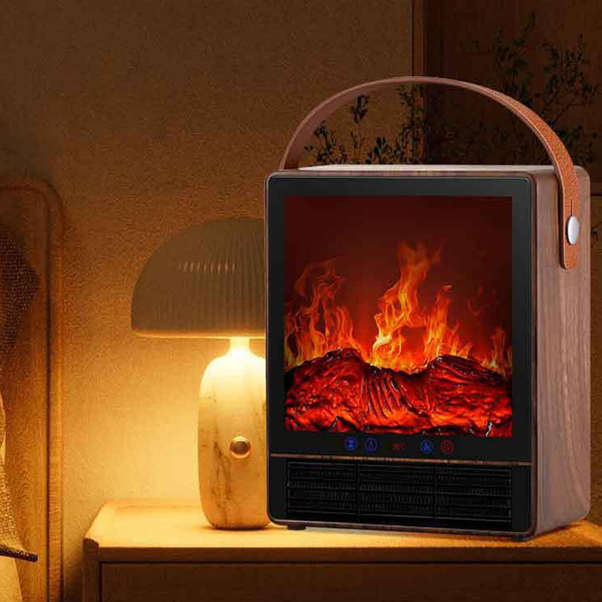 Camino Elettrico Design con Fiamma Realistica