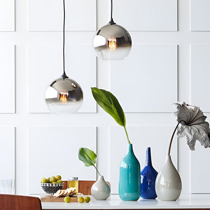 Luminaire Suspendu en Verre avec LED pour Salon et Cuisine - Santeova