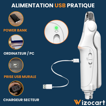 Tagliaunghie pratico 2 in 1 per cani e gatti