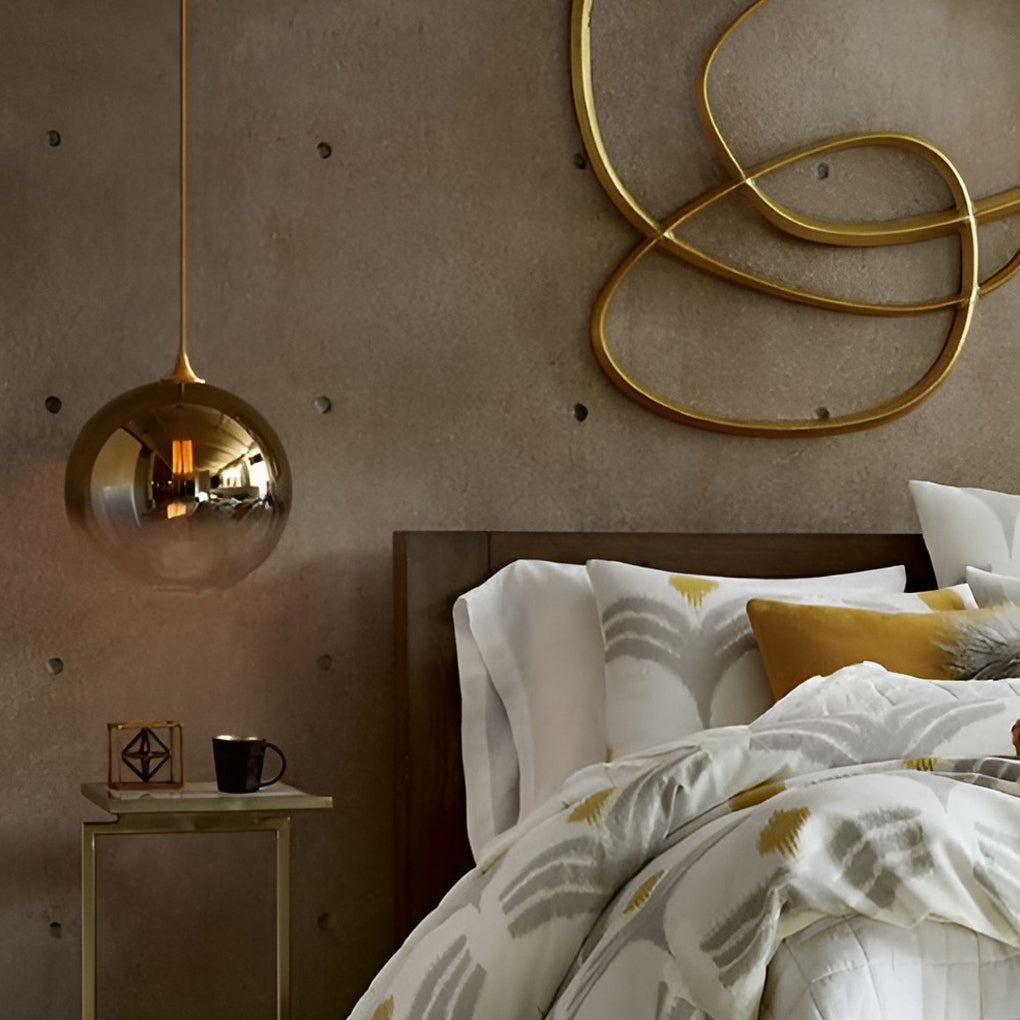 Lampada a Sospensione in Vetro con LED per Soggiorno e Cucina