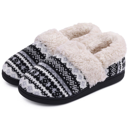 Pantofole da casa morbide e calde in peluche