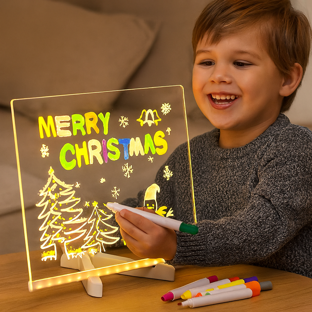 Tableau de Dessin LED Enfants - Jouet Éducatif Créatif - Foivo