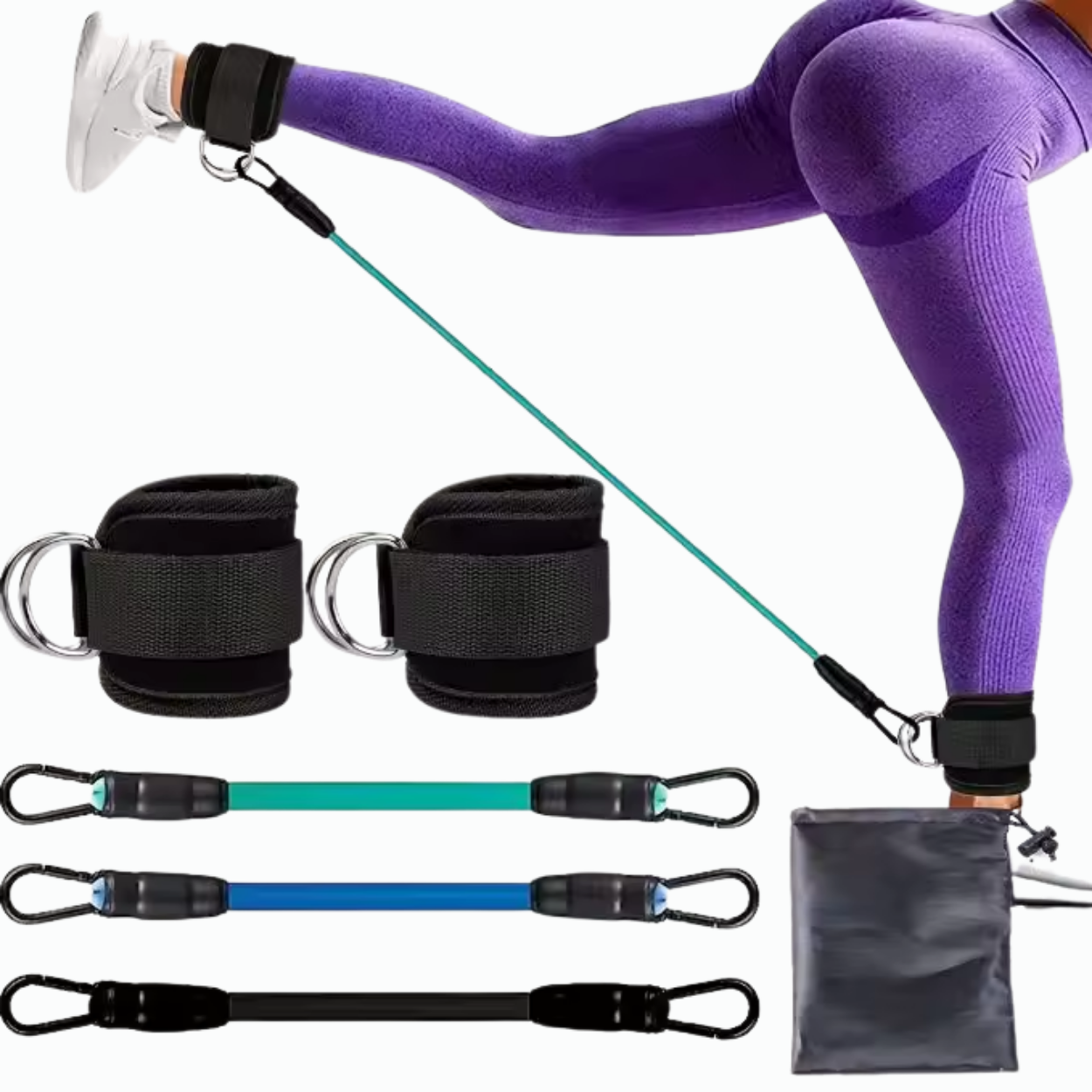 Attrezzatura per Bodybuilding Elastici per Glutei e Gambe