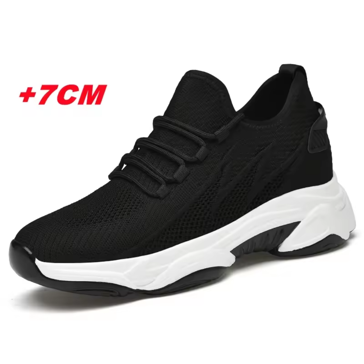 Scarpe Sportive con Rialzo Discreto +7 cm