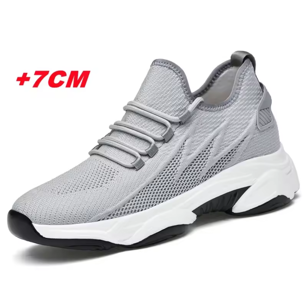 Scarpe Sportive con Rialzo Discreto +7 cm
