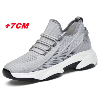 Scarpe Sportive con Rialzo Discreto +7 cm