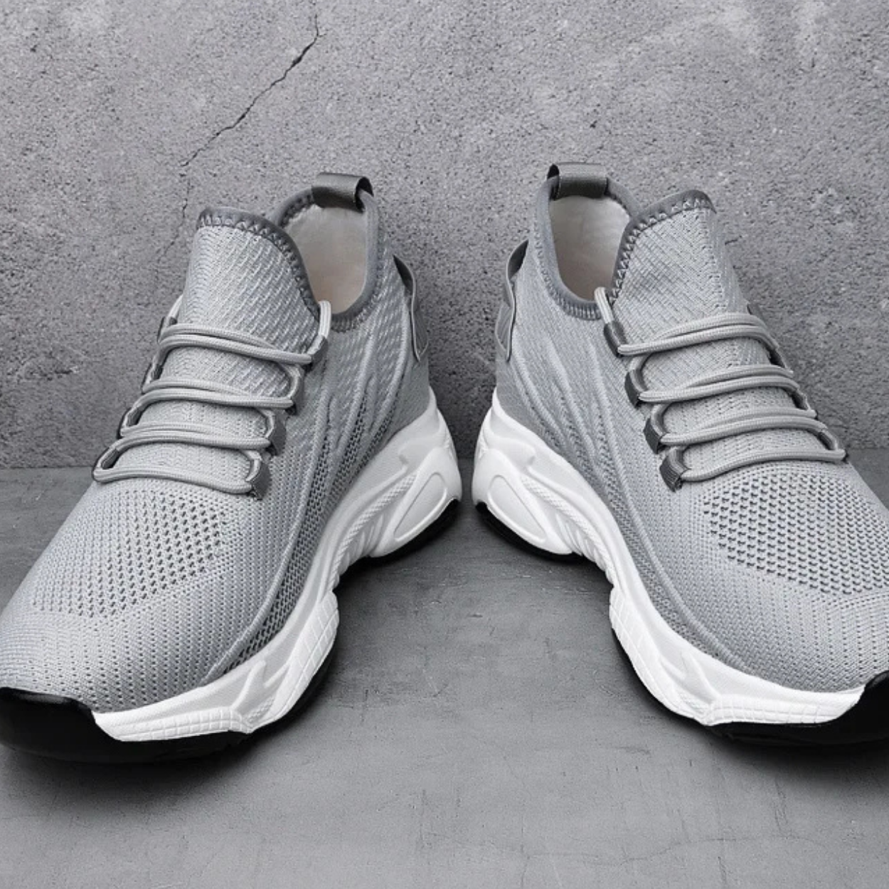 Scarpe Sportive con Rialzo Discreto +7 cm