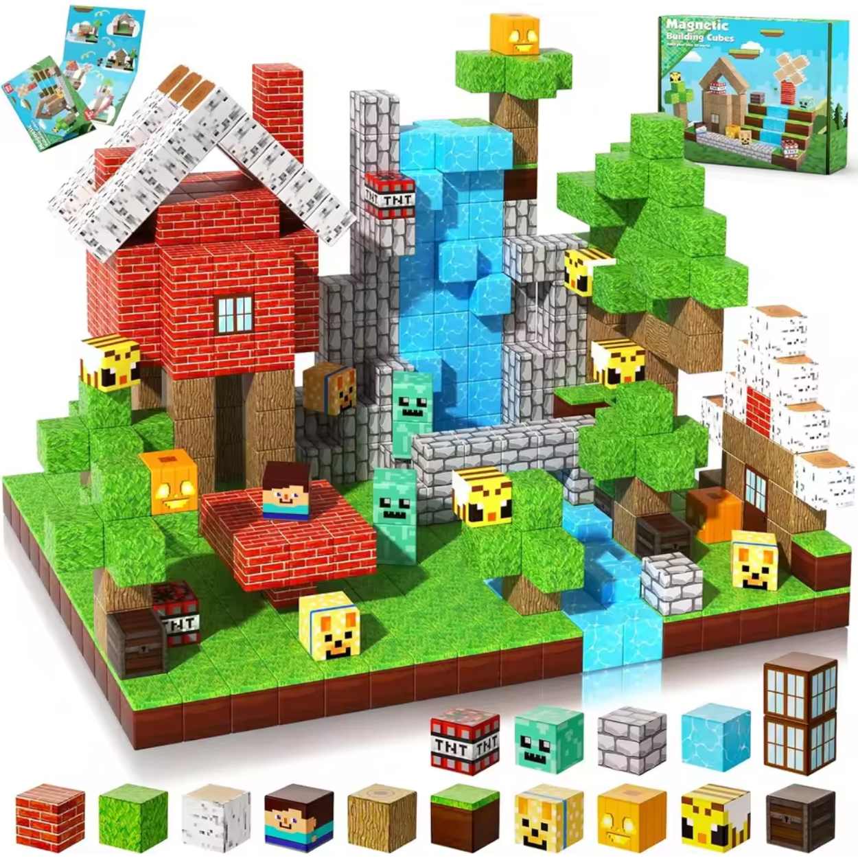 Blocchi di Costruzione Magnetici Gioco di Architettura per Bambini