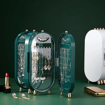Portagioie Pieghevole con Specchio e Scomparti