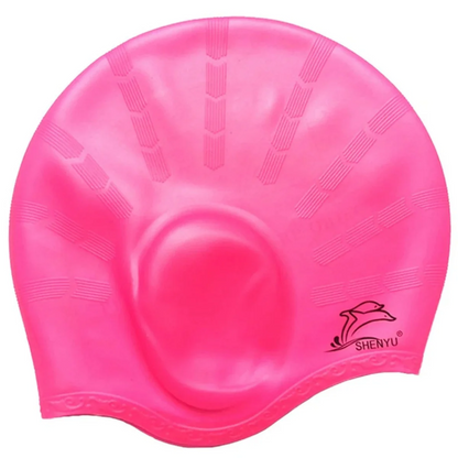 Cuffia Doccia in Gomma Impermeabile con Protezione Orecchie