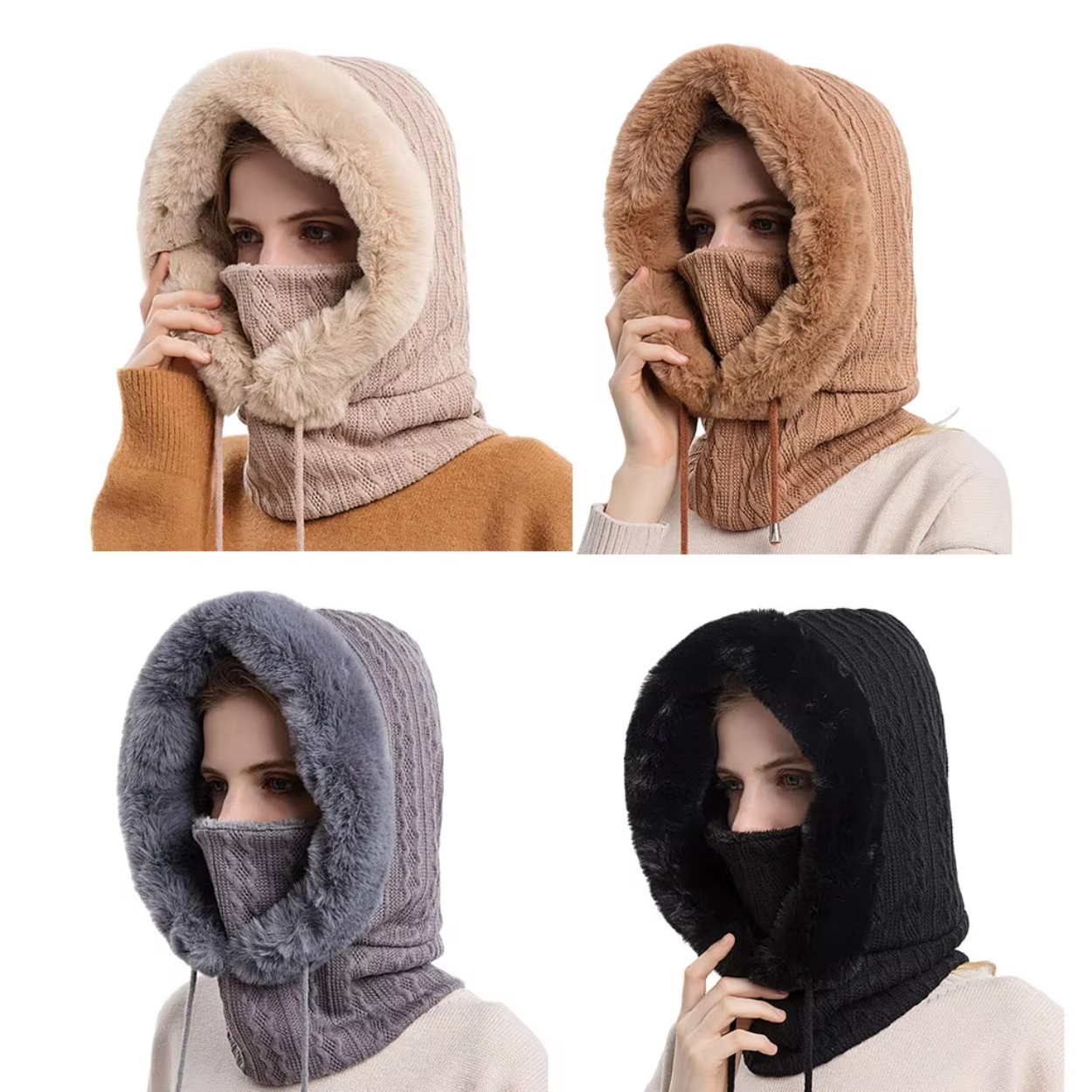 Passamontagna in Pile 3 in 1 Sciarpa e Cappello