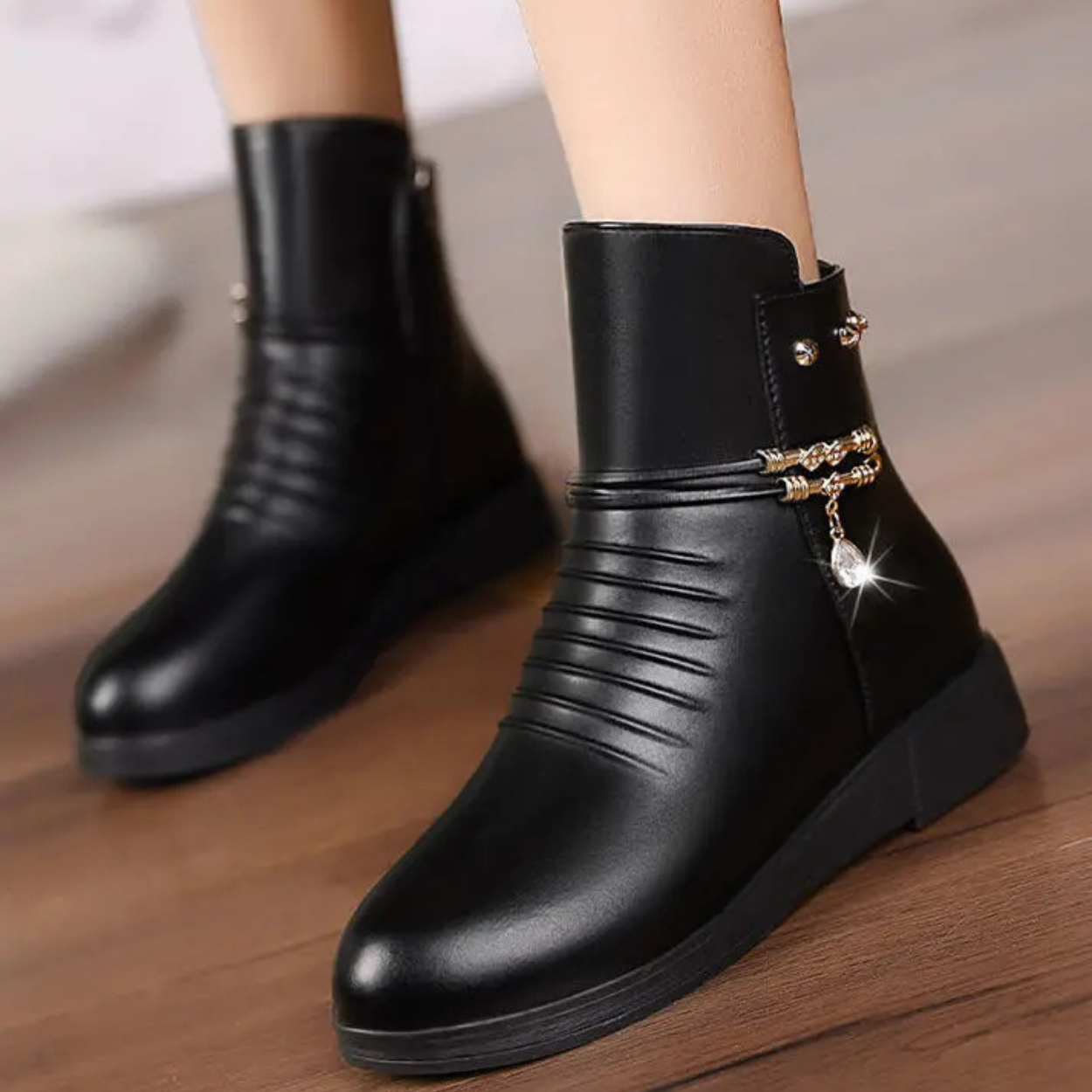 Stivaletti Invernali Caldi e Confortevoli in Elegante Camoscio