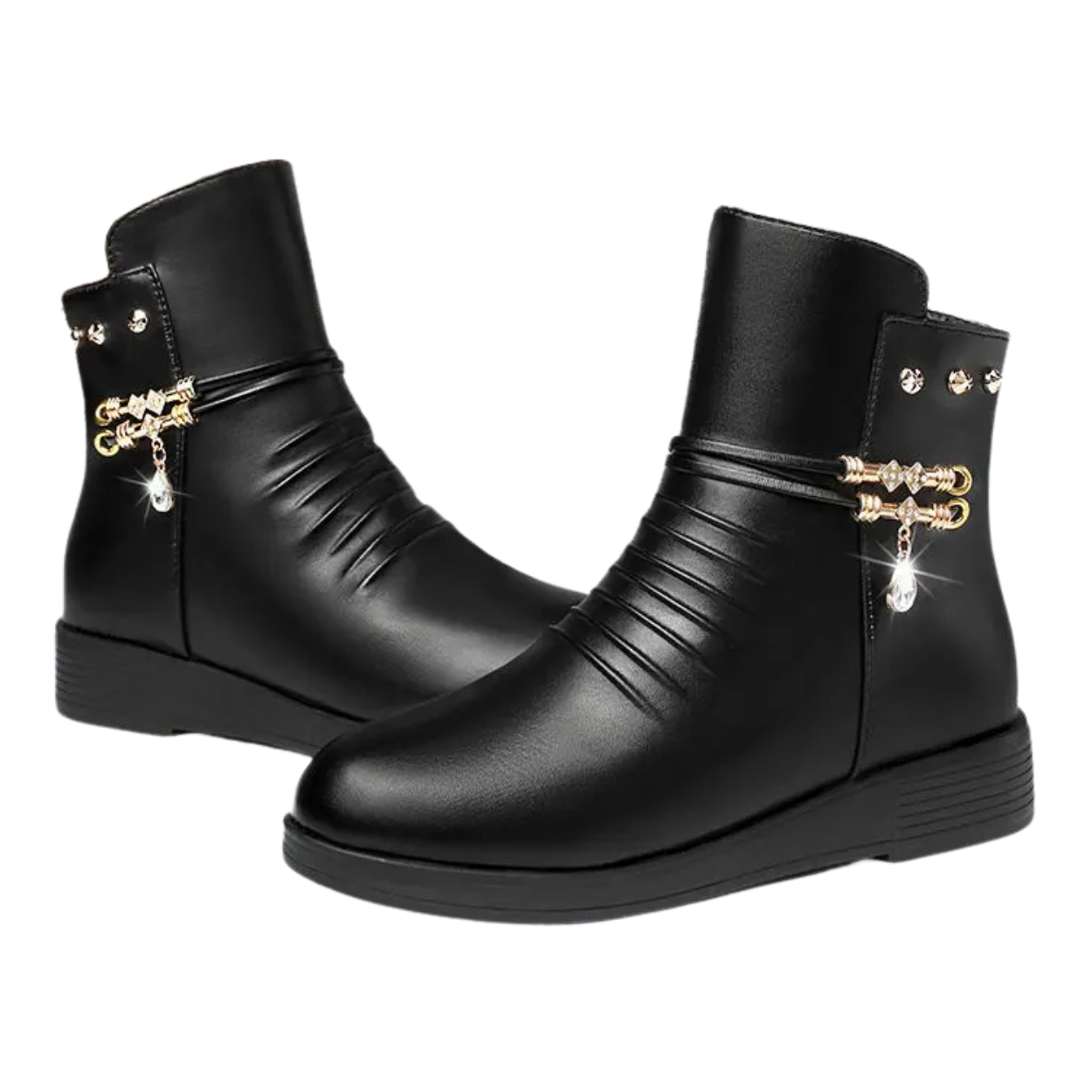 Stivaletti Invernali Caldi e Confortevoli in Elegante Camoscio