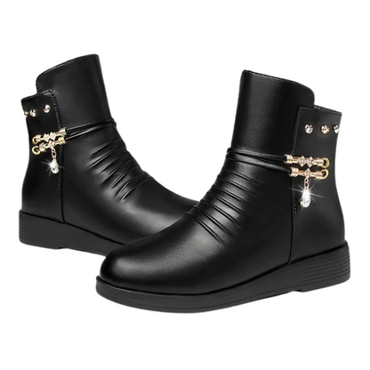 Stivaletti Invernali Caldi e Confortevoli in Elegante Camoscio