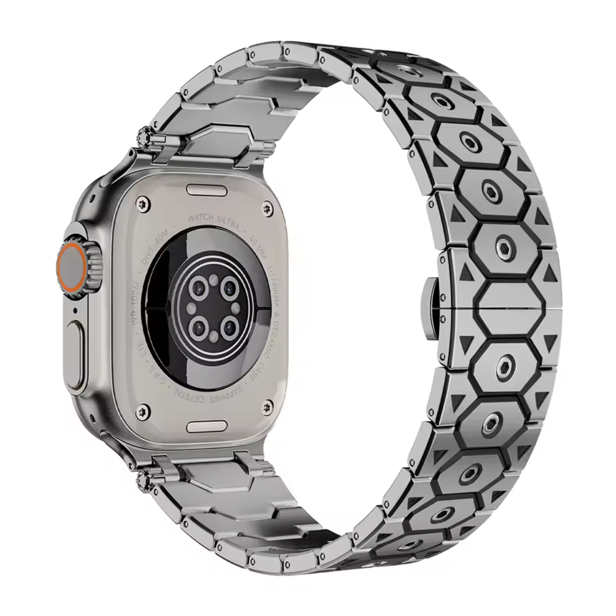 Bracciale Elegante in Metallo Nero per Apple Watch