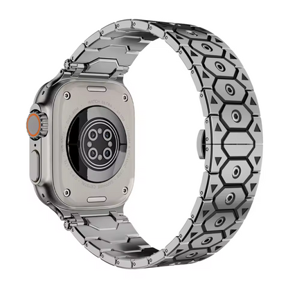 Bracciale Elegante in Metallo Nero per Apple Watch