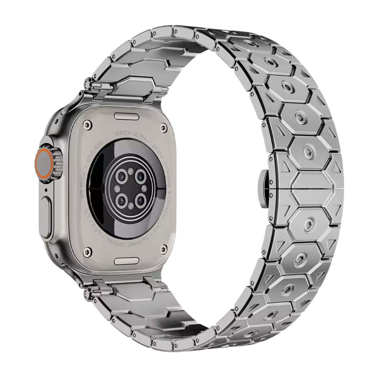Bracciale Elegante in Metallo Nero per Apple Watch