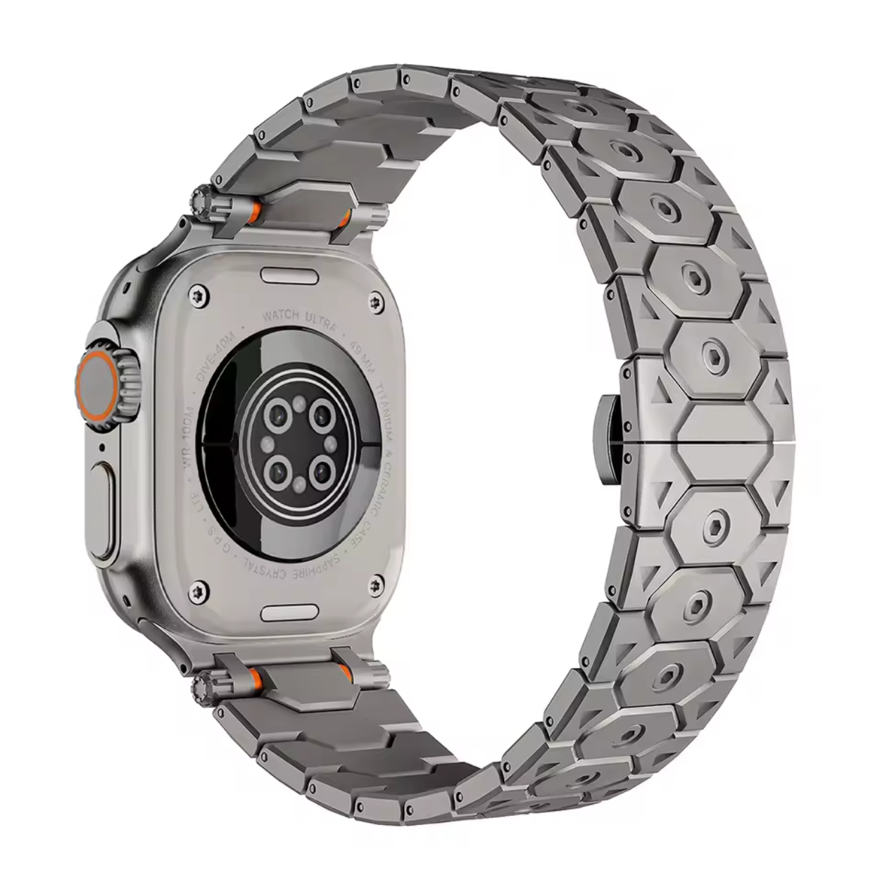 Bracciale Elegante in Metallo Nero per Apple Watch
