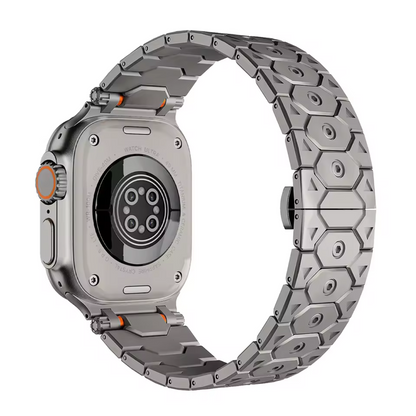 Bracciale Elegante in Metallo Nero per Apple Watch