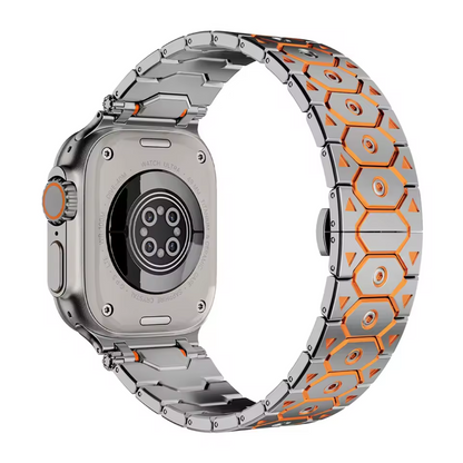 Bracciale Elegante in Metallo Nero per Apple Watch