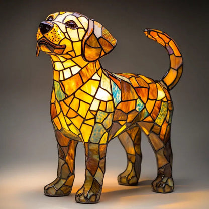 Lampada Cane Colorata Stile Retrò per Amanti dei Cani
