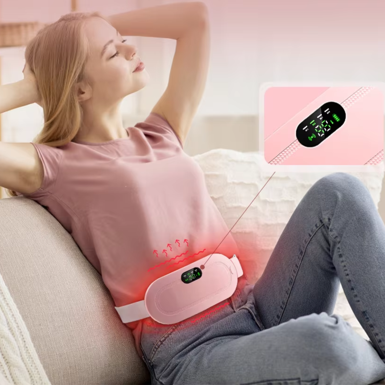 Cintura Riscaldante per Pancia Calda e Rilassante