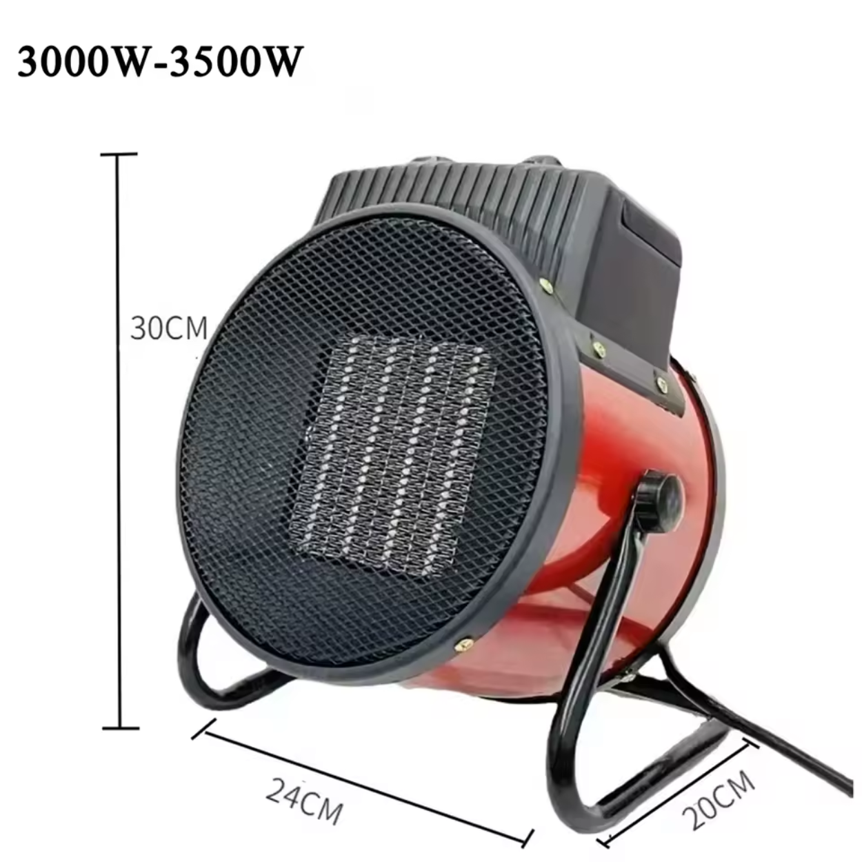 Riscaldatore Elettrico Potente 1500W/2000W/3000W per Esterni
