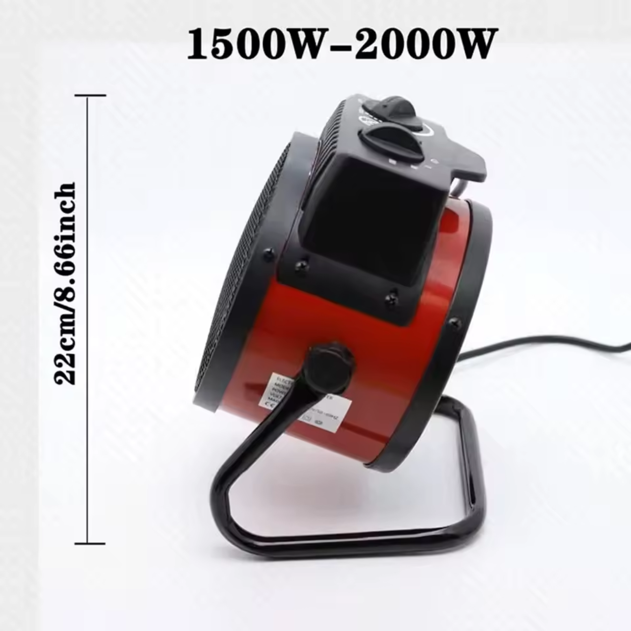 Riscaldatore Elettrico Potente 1500W/2000W/3000W per Esterni