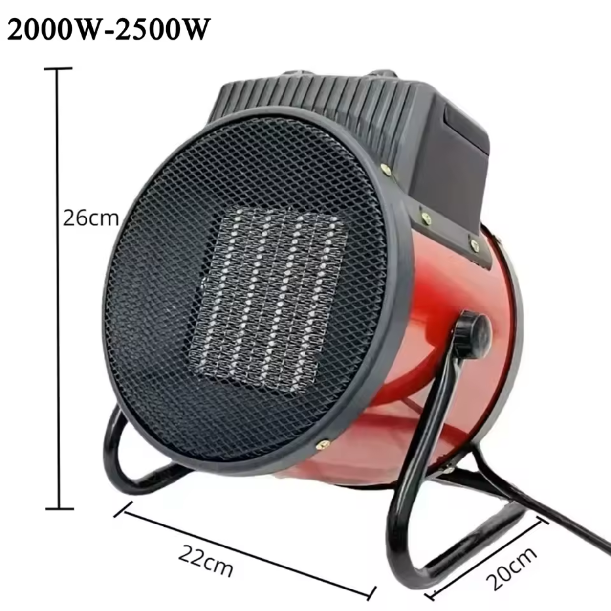 Riscaldatore Elettrico Potente 1500W/2000W/3000W per Esterni