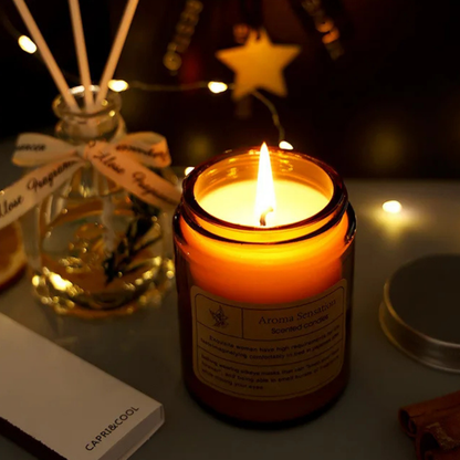 Confezione Regalo con Candela Profumata e Diffusore d'Ambiente