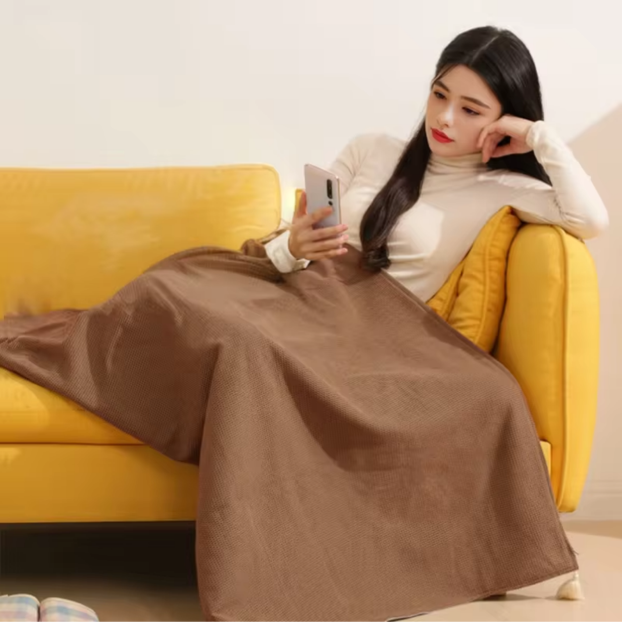 Coperta Elettrica Riscaldante 3 Livelli Portatile